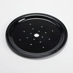 Thumbnail image #1 for American Metalcraft MDT12B Black Melamine Seafood Drip Tray, 12-3/8-Inch Round Case of 24