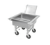 Thumbnail image #1 for Advance Tabco Portable Silver Soak Sink with Detachable Chute, 22 x 22 x 8-Inch Compartment