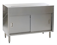 Eagle Spec-Master 48-Inch Wide Stainless Steel Enclosed Base Urn Stand with Sliding Doors