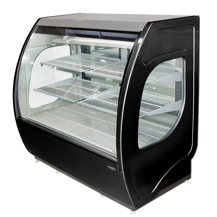 Product image #1 for Fogel Elite Series Full-Service Curved Glass Refrigerated Deli/Bakery Display Case, 48-1/2 Inches Wide