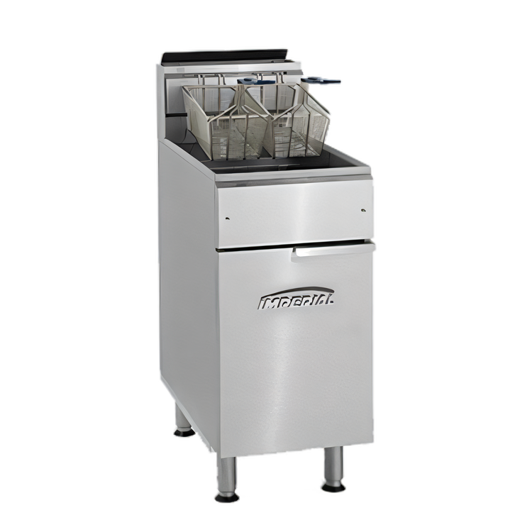 Product image #1 for Imperial IFS-75 75 lb. Floor Model Tube Fired Gas Fryer
