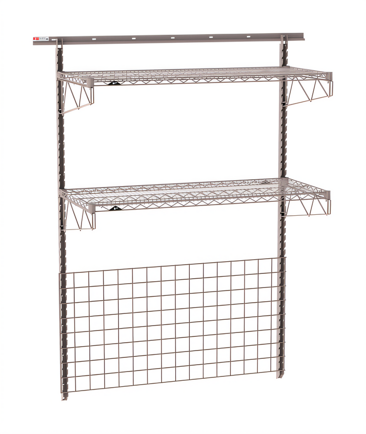 Product image #1 for Metro SmartWall Tall Wall-Mounted Base Kit with Wire Grid and Wire Shelves