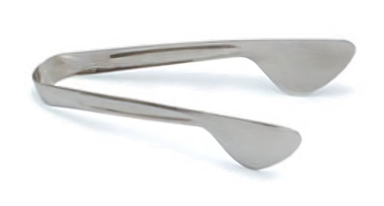 Product image #1 for Carlisle 8-Inch Pastry Tongs, One-Piece 18/8 Stainless Steel, Mirror Polished Finish