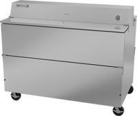 Beverage-Air STF58HC-1-S 58-Inch Dual Access School Milk Cooler, Forced Air, Stainless Steel, 24.3 Cu. Ft.
