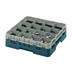 Thumbnail image #2 for Cambro Camrack Full Size 16-Compartment Glass Rack with Soft Gray Extender, Teal