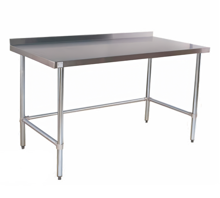 Product image #1 for 36-Inch x 30-Inch Stainless Steel Open Base Work Table with 2-Inch Rear Up-Turn
