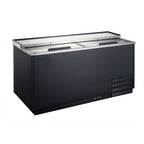 Thumbnail image #1 for Admiral Craft Equipment Corp. Black Diamond USGF-2L Glass Froster/Plate Chiller, 12 cu. ft., 2 Sliding Solid Lids, Black