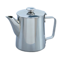 Melody 10 oz. 18/10 Stainless Steel Tea and Coffee Server with Lid and Built-In Strainer
