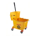 Thumbnail image #1 for Winco MPB-36 Mop Bucket with Sidepress Wringer, 36 qt., Yellow