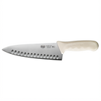Thumbnail image #1 for Winco Stäl KWP-81 8-Inch Hollow Ground Stamped Chef's Knife with White Polypropylene Handle Case of 36