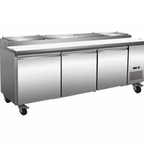 Thumbnail image #1 for Serv-Ware 93-Inch 12-Pan Pizza Prep Table Refrigerator