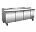 Thumbnail image #1 for Serv-Ware 93-Inch 12-Pan Pizza Prep Table Refrigerator