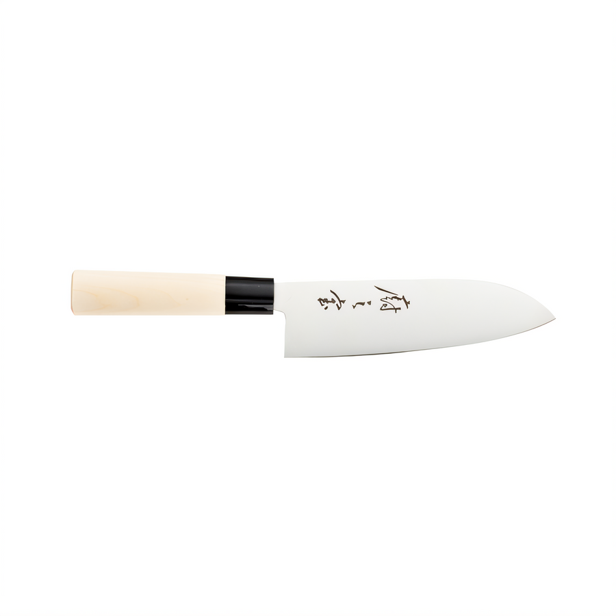 Product image #1 for Mercer Culinary Asian Collection 7-Inch Santoku All-Purpose Knife with Wood Handle