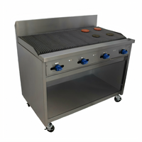 Comstock-Castle F34-4RB 48-Inch Commercial Gas Radiant Char-Broiler Range with Cabinet Base