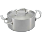Thumbnail image #1 for Vollrath Miramar® 49410 3 Qt Round Induction-Ready Casserole Dish with Low Dome Cover