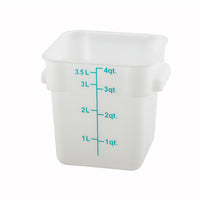 Winco PESC-4 Commercial Food Storage Containers Case of 48