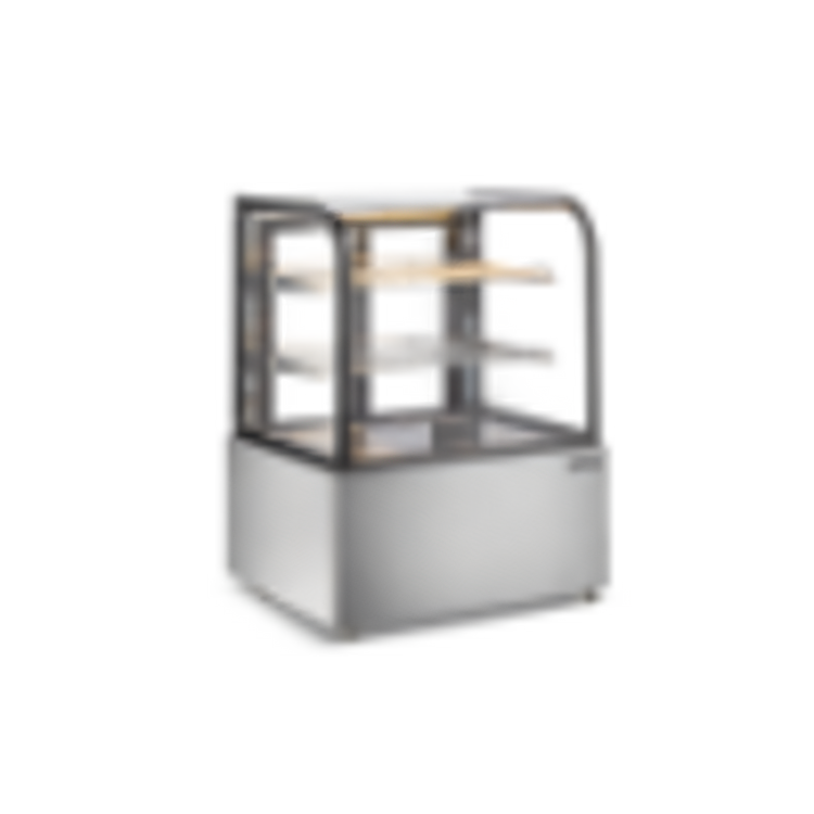 Product image #1 for Omcan Full-Service Floor Model Curved Front Glass Heated Display Warmer, 37-Inch Wide, 12 Cu. Ft.