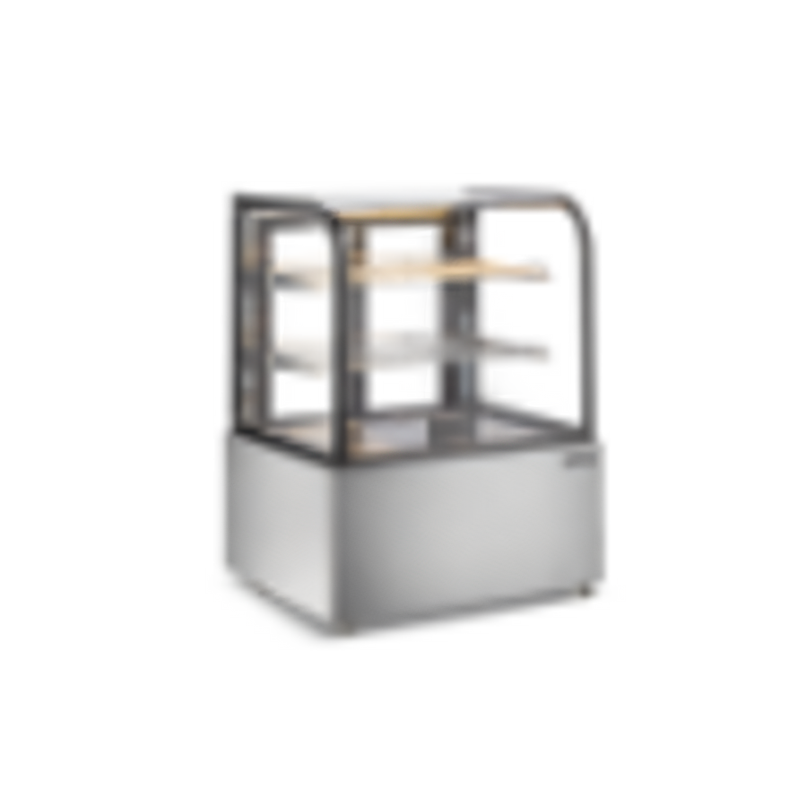 Product image #1 for Omcan Full-Service Floor Model Curved Front Glass Heated Display Warmer, 37-Inch Wide, 12 Cu. Ft.