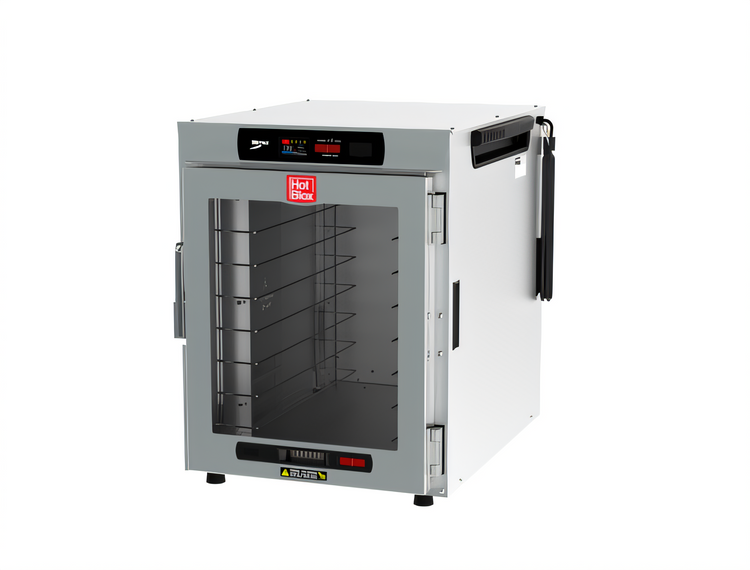 Product image #1 for Metro HotBlox Wide 8-Pan Pass-Thru Insulated Holding Cabinet with Digital Touchscreen Controls, Clear Front Door and Solid Rear Door