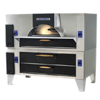 Thumbnail image #1 for Bakers Pride IL Forno Classico FC-616/Y-600 Double-Stacked Gas Pizza Deck Oven, 60 x 36 in Ceramic Decks, 650°F