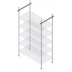 Thumbnail image #1 for Quantum 18-Inch Overhead Track Shelving Intermediate Kit with 86-Inch Posts, Chrome Plated