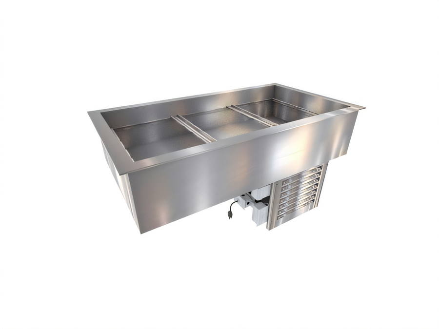 Product image #1 for Duke CP3-SB-DC-D 3-Pan Drop-In Refrigerated Cold Food Pan with Touchscreen Control