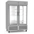Thumbnail image #1 for Kelvinator Commercial 54-Inch Two-Section Glass Door Reach-In Refrigerator, 49 Cu. Ft., Bottom Mount