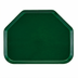 Thumbnail image #2 for Cambro Camtray 14 x 22 Trapezoid High-Impact Fiberglass Cafeteria Tray, Sherwood Green