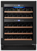 Thumbnail image #1 for Omcan Vinovero 23-Inch Dual-Zone Commercial Wine Cooler, 40-Bottle Capacity, Black Glass Door