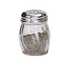 Thumbnail image #1 for 6 oz Clear Glass Cheese Shaker with Perforated Chrome-Plated Top