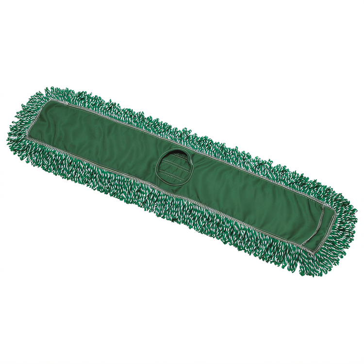 Product image #1 for Winco 36-Inch x 5-Inch Green Cotton Blend Dust Mop Head Refill