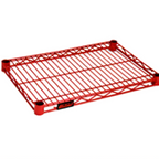 Thumbnail image #1 for Eagle Group Stand-Outs 1454R Decorative Wire Shelf, Red Epoxy, 54"W x 14"D, Includes Split Sleeves Case of 2