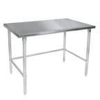 Thumbnail image #1 for John Boos Stallion ST6-3696SBW 96" x 36" Stainless Steel Work Table, 16-Gauge 300 Series, Flat Top, Safety Edge, No Backsplash