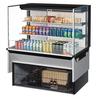 Turbo Air 48-Inch Drop-In Low-Profile Horizontal Open Refrigerated Display Case, 15.2 Cu. Ft.