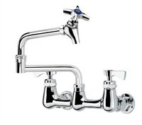 Krowne Royal Series Wall Mount Pot Filler Faucet with 12-Inch Jointed Spout