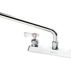 Thumbnail image #1 for Krowne Royal Series 15-512L 8-Inch Center Deck Mount Manual Faucet with 12-Inch Swing Spout and Ceramic Valve Case of 12
