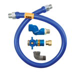 Thumbnail image #1 for Dormont Manufacturing Dormont Blue Hose 1675BPCFS36 Moveable Gas Hose Assembly, 3/4" ID x 36", Safety Quik Valve, Swivel MAX Fitting