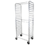 Thumbnail image #1 for John Boos Mobile Aluminum Side-Load Bun Pan Rack, 20-Pan Capacity, 28-1/2 x 18 x 70 Inches