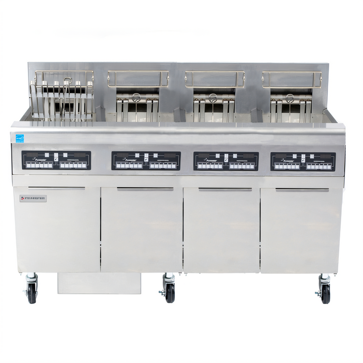 Product image #1 for Frymaster RE High Efficiency FPRE414 Four-Frypot Electric Fryer Battery with Built-In Filtration