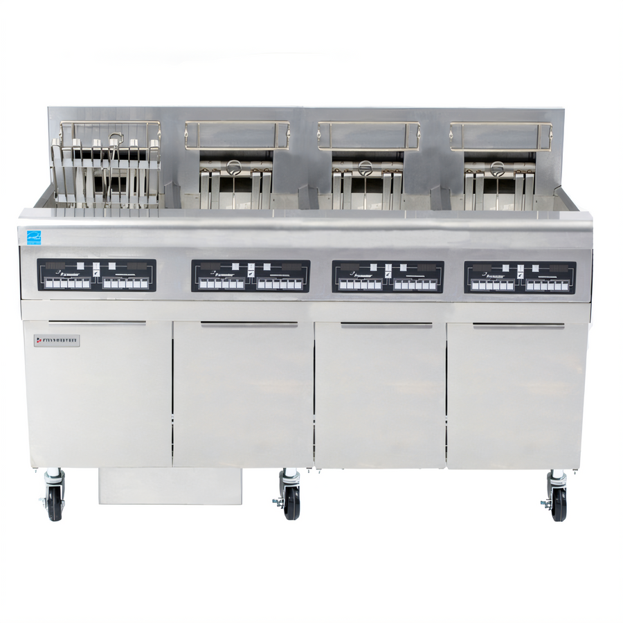 Product image #1 for Frymaster RE High Efficiency FPRE414 Four-Frypot Electric Fryer Battery with Built-In Filtration