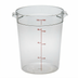 Thumbnail image #1 for Cambro Camwear Round Clear Polycarbonate Storage Container, 8 Qt.