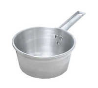 Town Equipment 3 Qt Aluminum Tapered Sauce Pan with Riveted Steel Handle, 8-Inch Diameter - Dozen