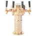 Thumbnail image #1 for Mini-Mushroom Countertop Glycol-Cooled 4-Faucet Draft Beer Tower, Polished Brass