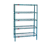 Thumbnail image #1 for Eagle Valu-Gard 5-Tier Stationary Starter Wire Shelving Unit, 24W x 18D x 86H, Green Epoxy