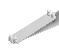 Eagle Group 21-Inch Double Knob Stainless Steel Shelf Bracket for Cantilevered Shelving Systems