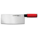Thumbnail image #1 for Dexter Russell SofGrip 24533R 8-Inch Chinese Chef's Knife/Cleaver, High-Carbon Stainless Steel, Red Soft Rubber Handle Case of 6