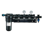 Thumbnail image #1 for Everpure EV929304 Coldrink/Insurice Quad Water Filtration Manifold with EC110 Prefilter, 3/4-Inch Inlet/Outlet, Shut-Off Valve and Pressure Gauge