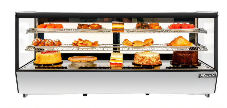 Product image #1 for Migali Competitor Series 60-Inch Countertop Refrigerated Display Case, Straight Glass, Sliding Rear Doors, 8.8 Cu. Ft.