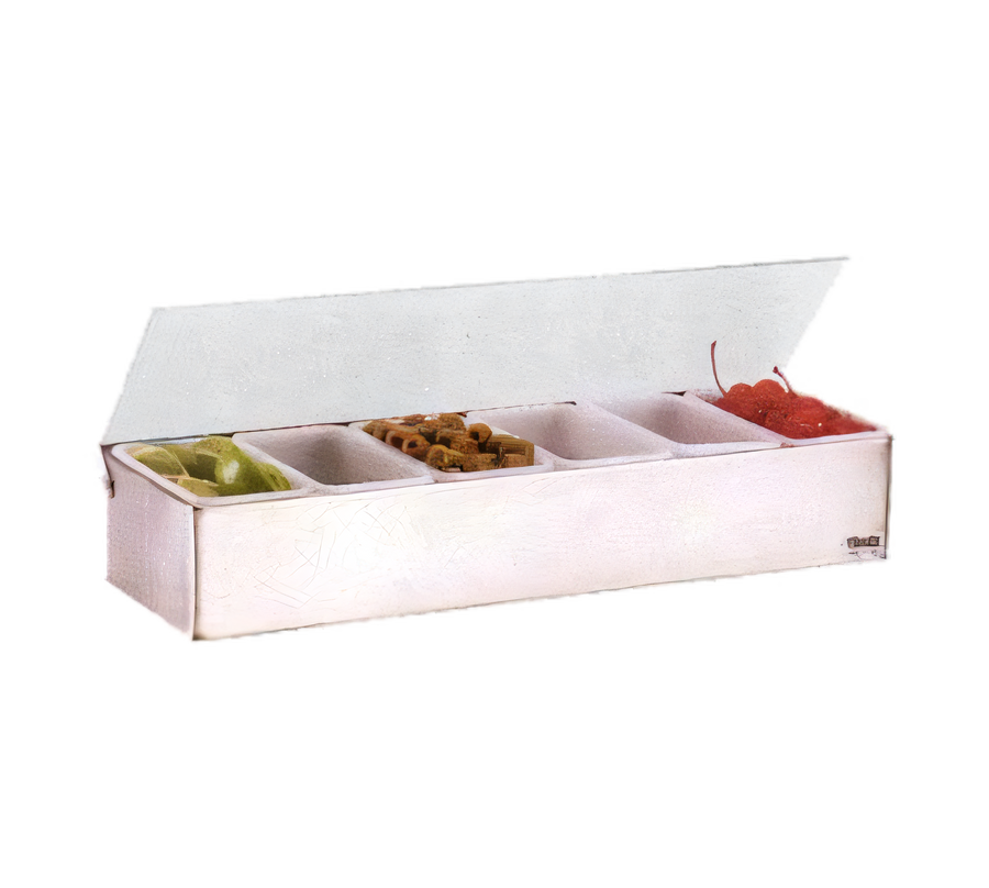 Product image #1 for Vollrath Kondi-Keeper Stainless Steel Open-Bottom Condiment Dispenser, 6 Pint, Standard Lid
