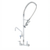 Thumbnail image #1 for T&S Brass EasyInstall Wall-Mount Pre-Rinse Unit with 8 Inch Centers, 12 Inch Swing Spout, and 1.15 GPM Spray Valve